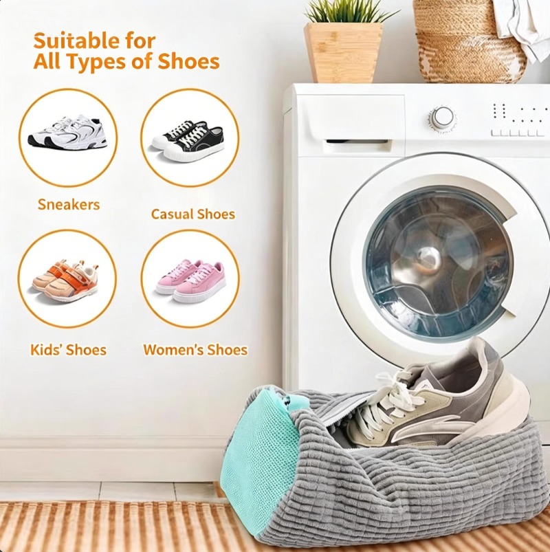Nieuwe Chenille Schoenenwaszak - Sneaker Care Laundry recensie en prijs